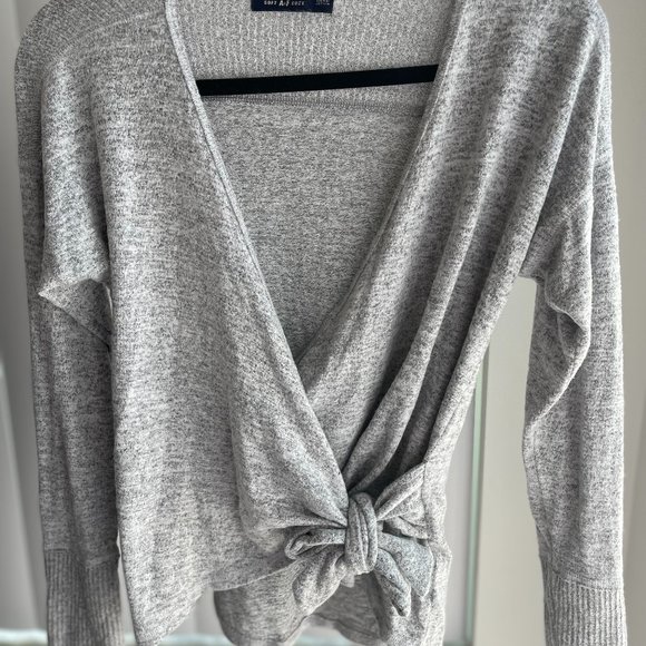 Abercrombie & Fitch Sweaters - Abercrombie & Fitch Gray Soft and Cozy Long Sleeve Top S